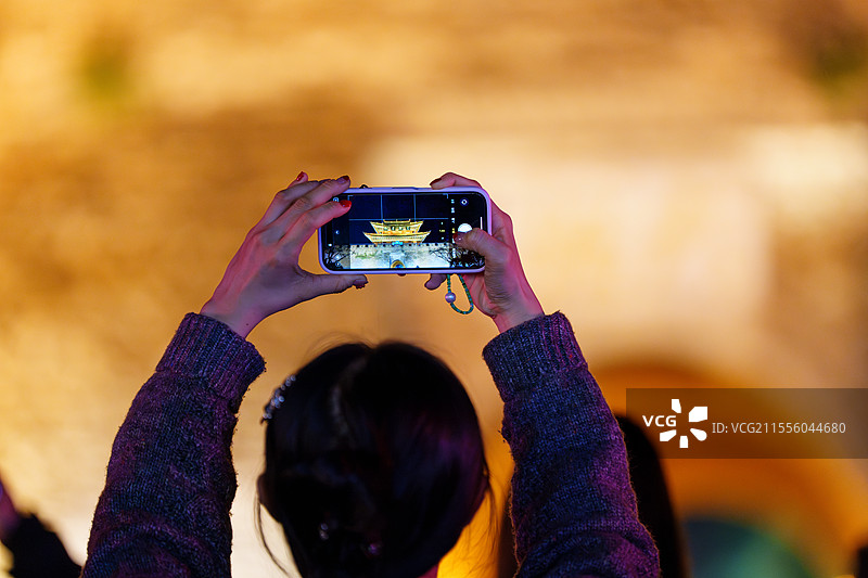 云南大理，大理古城，夜景图片素材