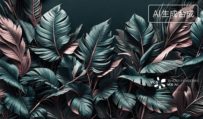 【AI数字艺术】热带植物图片素材