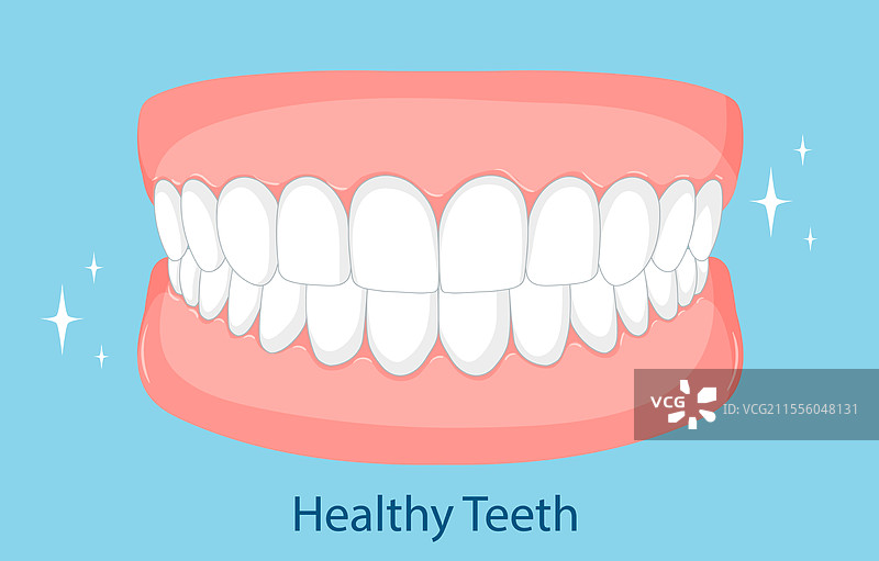 洁白闪亮的牙齿图片素材