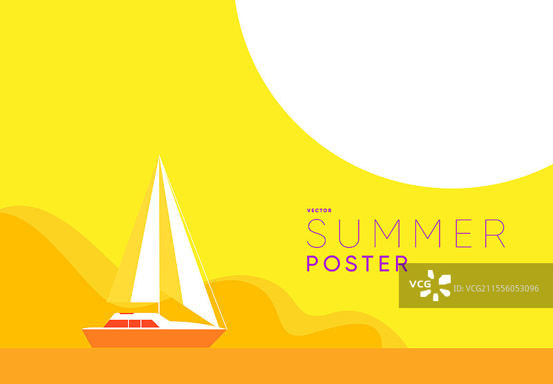 抽象极简夏季海报封面卡片套装图片素材