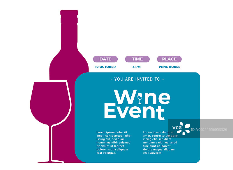 葡萄酒活动的设计，色彩丰富的背景图片素材