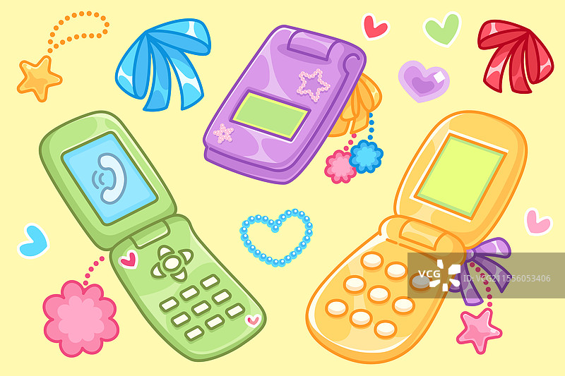 Y2K美学手机套装图片素材