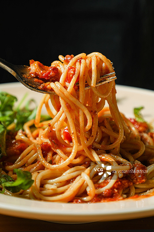 意大利面意大利车轮面奶酪意面培根意面肉酱意面嗦面碳水主食西餐面食图片素材