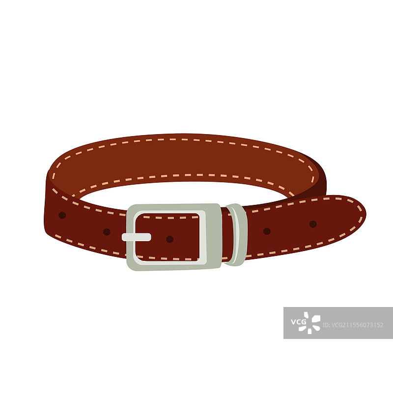 棕色皮革狗项圈图片素材