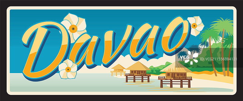 达沃菲律宾行政区旅行牌照图片素材