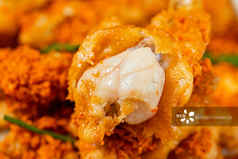 椒盐蛙牛蛙炸蛙腿酥脆蛙肉港式风味粤菜茶冰厅图片素材