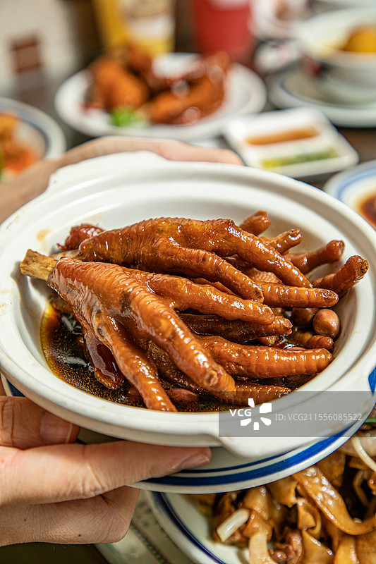 卤鸡爪凤爪鸡脚酱鸡脚胶原蛋白粤菜图片素材
