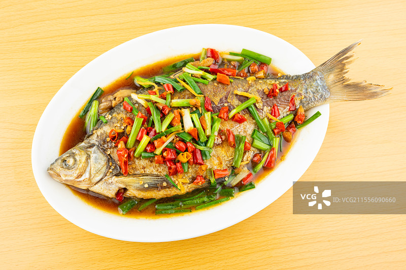 中餐菜品-红烧鳊鱼图片素材