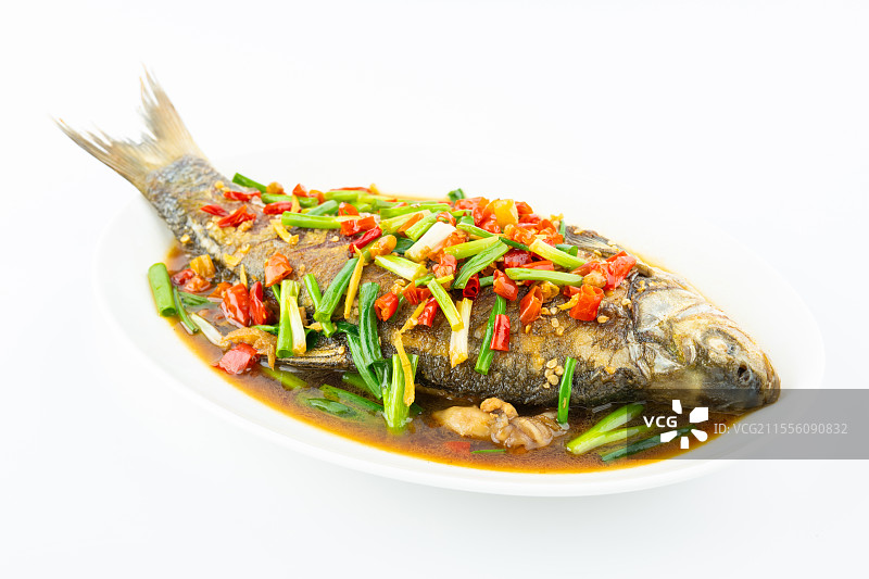 中餐菜品-红烧鳊鱼图片素材