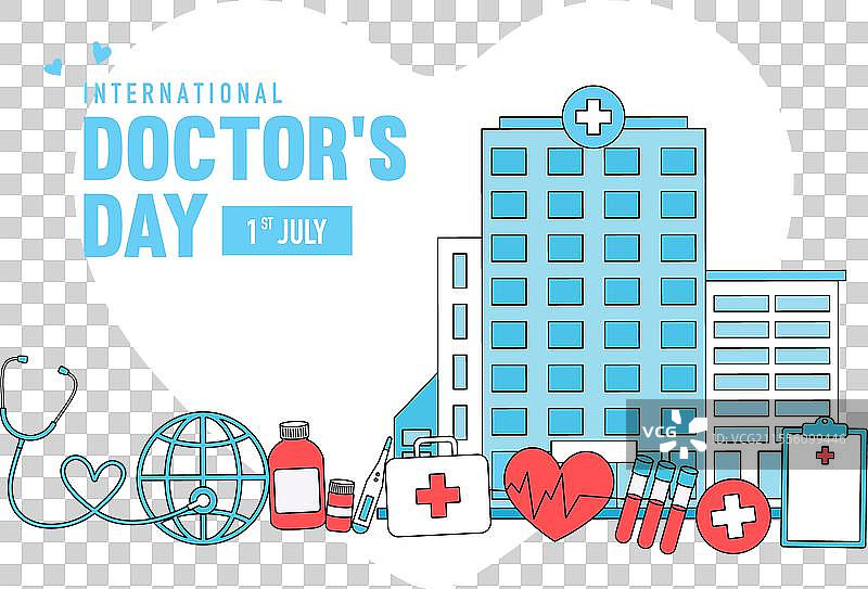 全国医生日横幅图片素材