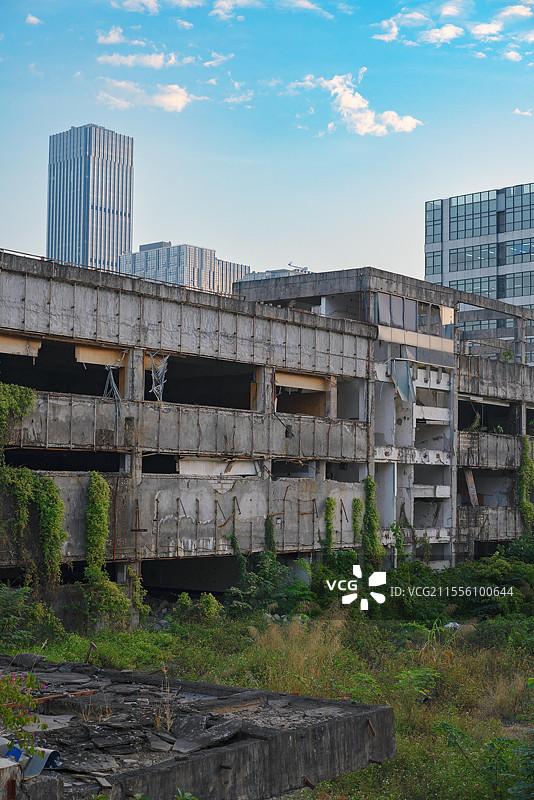 中国广东省东莞市，诺基亚总部，手机大厂荒废之美！图片素材