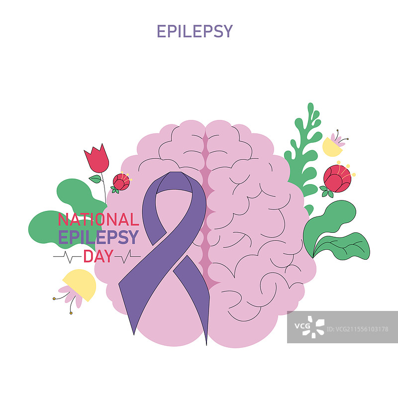 国际癫痫日平面设计图片素材