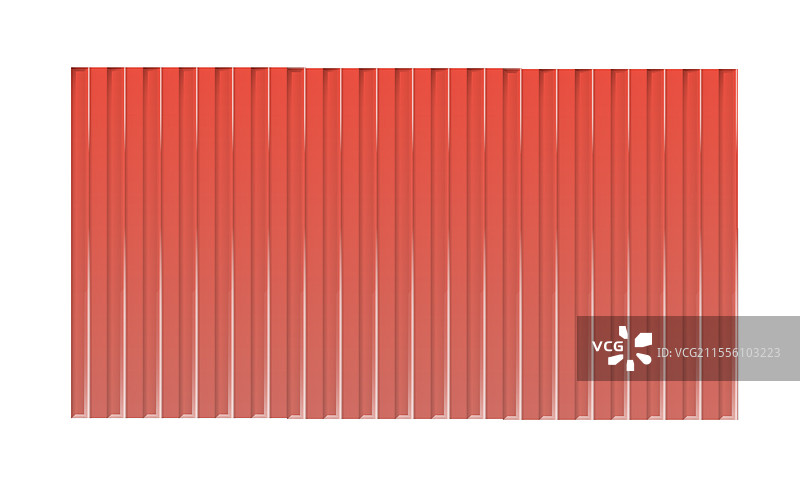 红色镀锌铁用于围栏、墙壁和屋顶图片素材