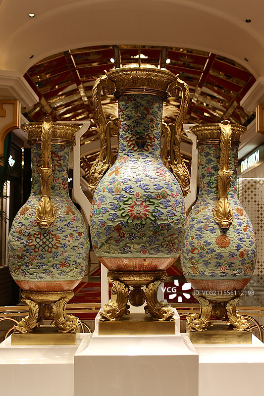 澳门永利皇宫清代瓷器图片素材