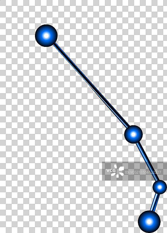 白羊座星座与霓虹效果图片素材