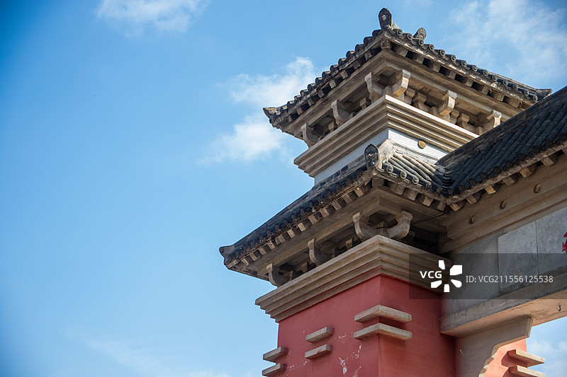 秦直道，景区大门，仿古建筑图片素材