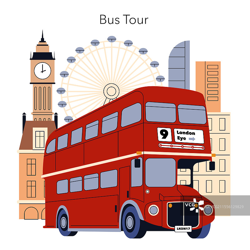 欧洲之旅平面图图片素材