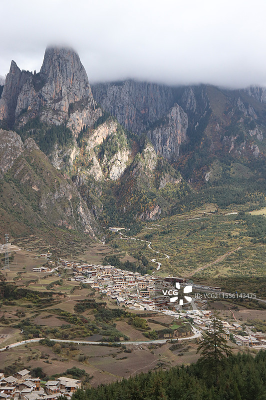 世外桃源山谷图片素材