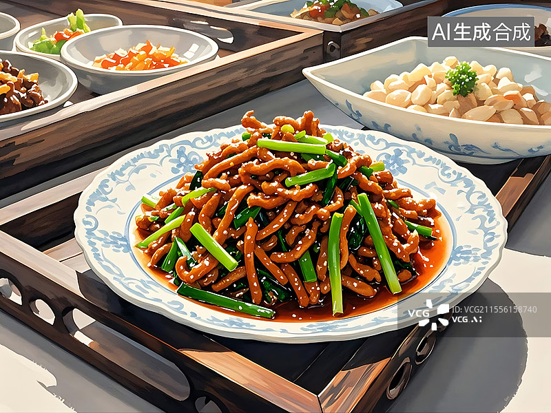 【AI数字艺术】鱼香肉丝图片素材