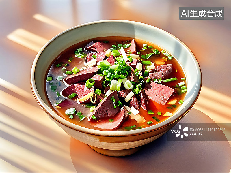 【AI数字艺术】猪肝汤图片素材