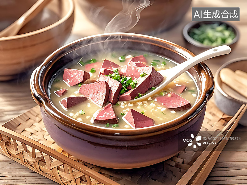 【AI数字艺术】猪肝汤图片素材