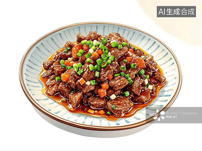【AI数字艺术】孜然羊肉图片素材