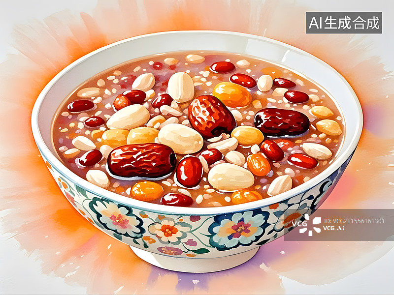 【AI数字艺术】八宝粥图片素材
