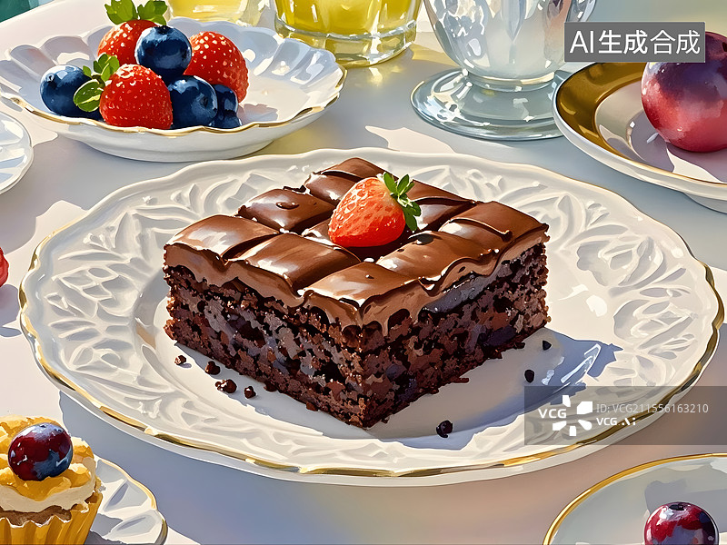 【AI数字艺术】布朗尼图片素材