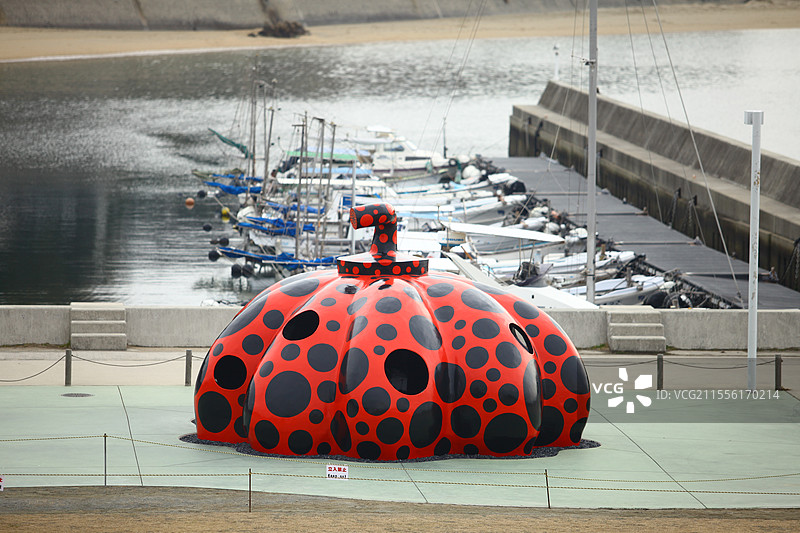 日本濑户内海的艺术博览会图片素材