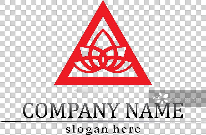 三角金字塔标志设计与埃及符号图片素材