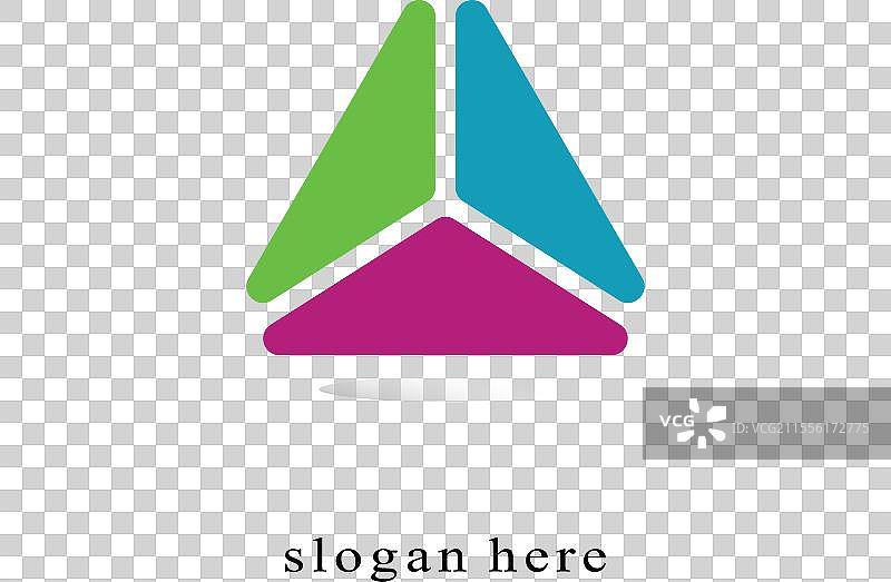 三角金字塔标志设计与象征埃及文化图片素材