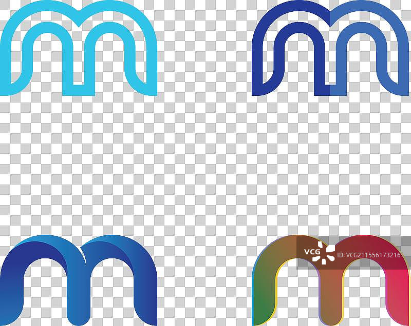 字母M标志模板图片素材