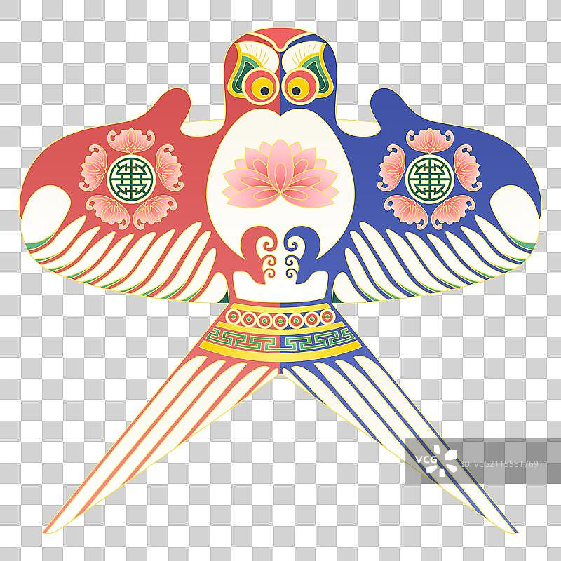 纸鸢风筝节气元素插图图片素材