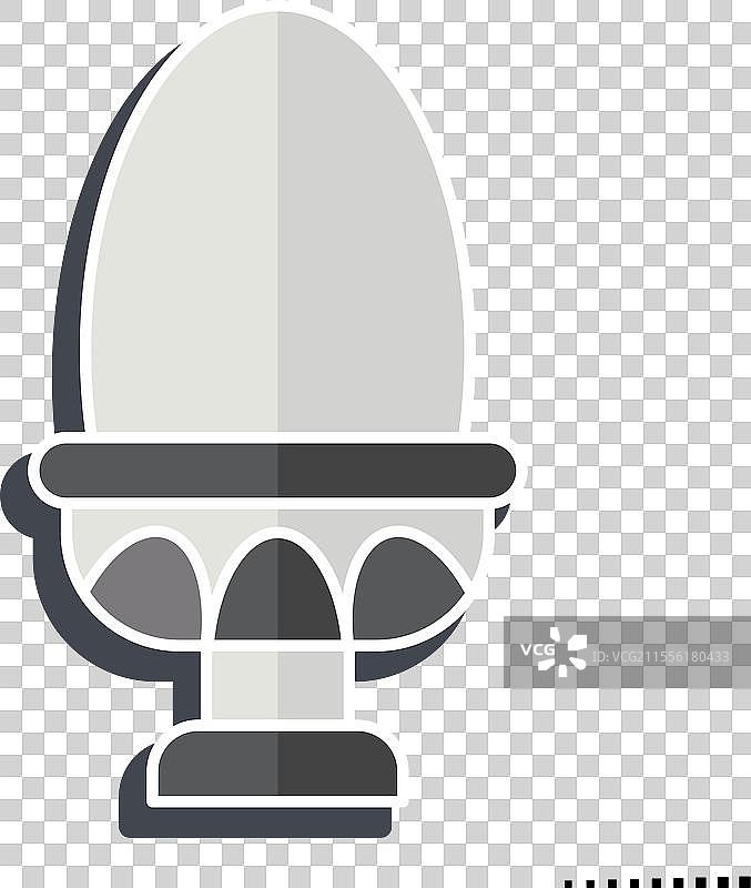 与健康食品相关的煮鸡蛋图标图片素材