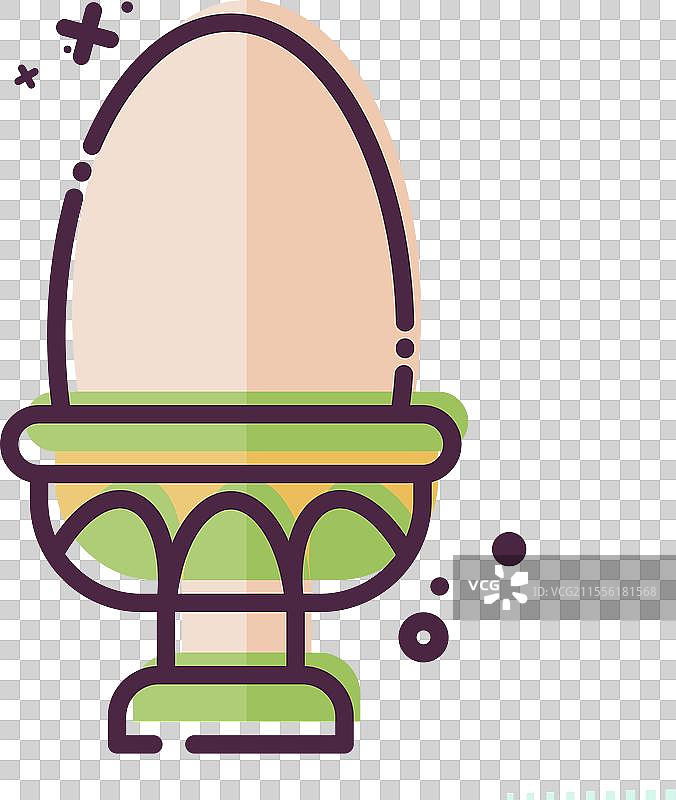 与健康食品相关的煮鸡蛋图标图片素材