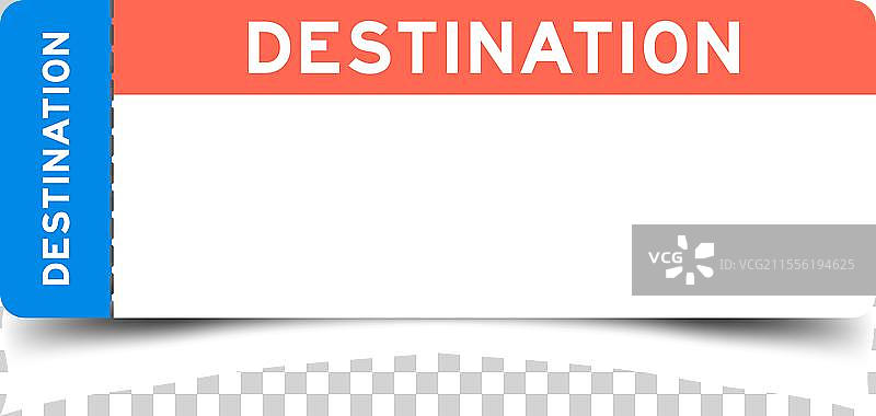 蓝色和橙色的票，上面有文字图片素材