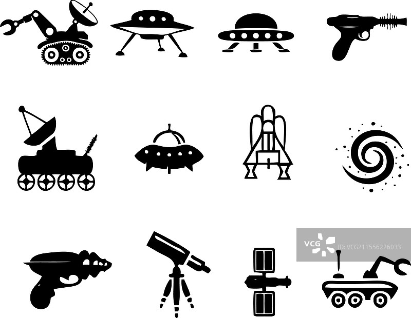 太空探索图标图片素材