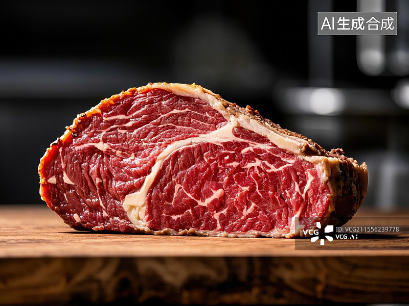 【AI数字艺术】餐桌上的鲜嫩牛排图片素材