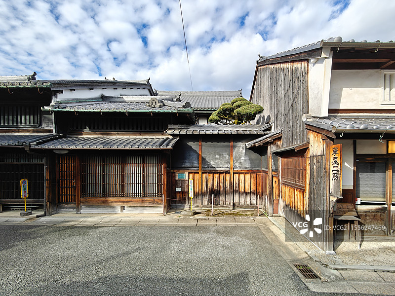 日本奈良古城街道町屋图片素材
