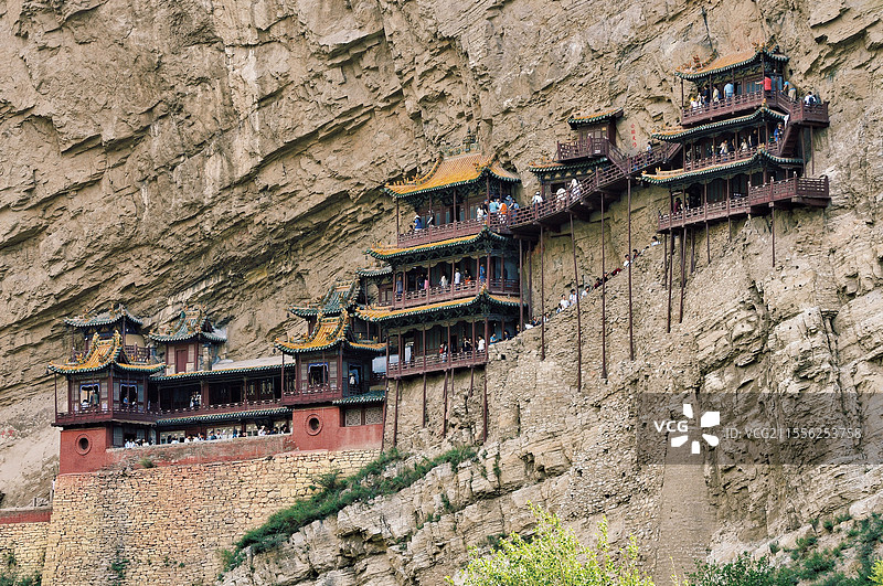 山西大同悬空寺图片素材