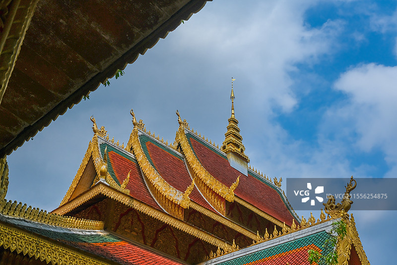 云南西双版纳勐泐大佛寺图片素材