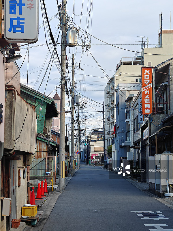 日本奈良古城街道町屋图片素材