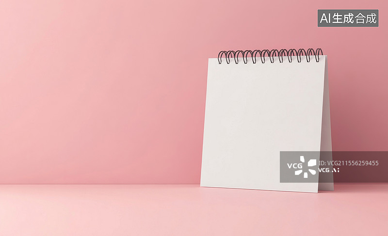 【AI数字艺术】白色台历背景图片素材