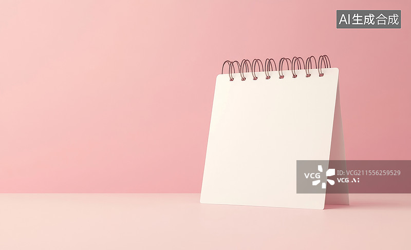 【AI数字艺术】白色台历背景图片素材