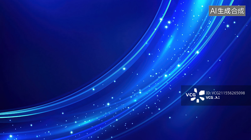 【AI数字艺术】科技线条背景图片素材