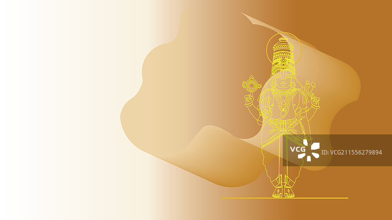 维克特斯瓦拉神的神圣轮廓艺术图片素材