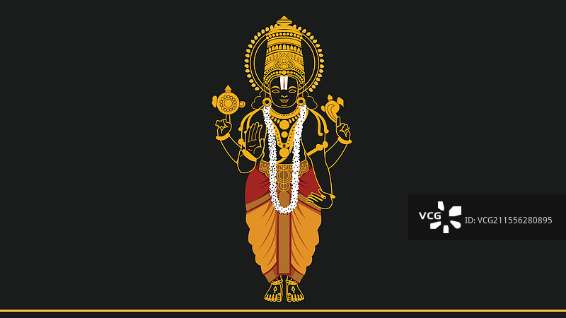 传统的维克特斯瓦拉神图片素材