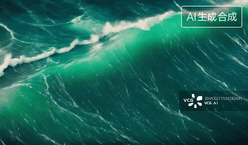【AI数字艺术】碧海狂潮图片素材