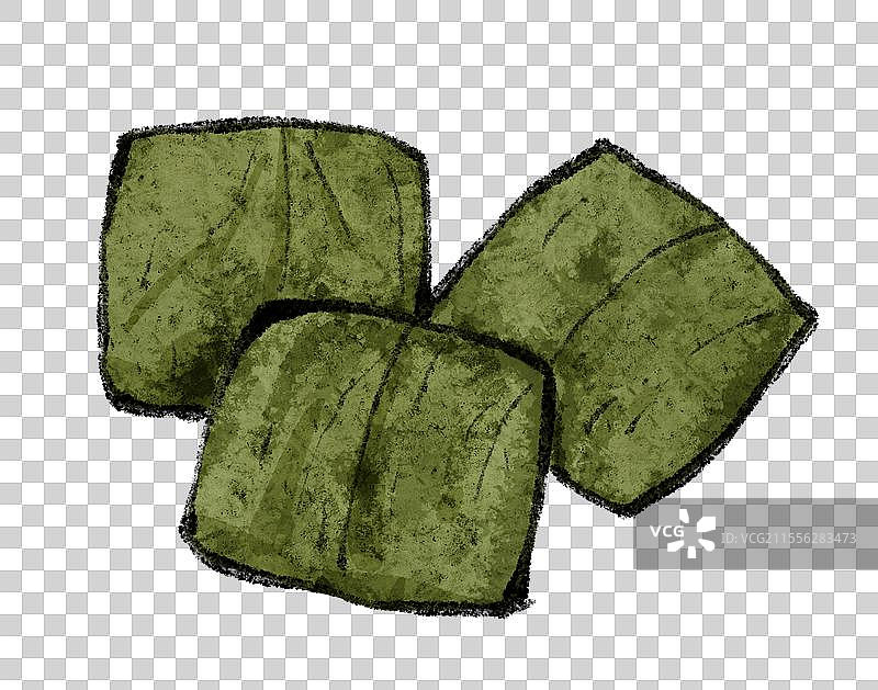 香港美食国风插画-糯米鸡图片素材