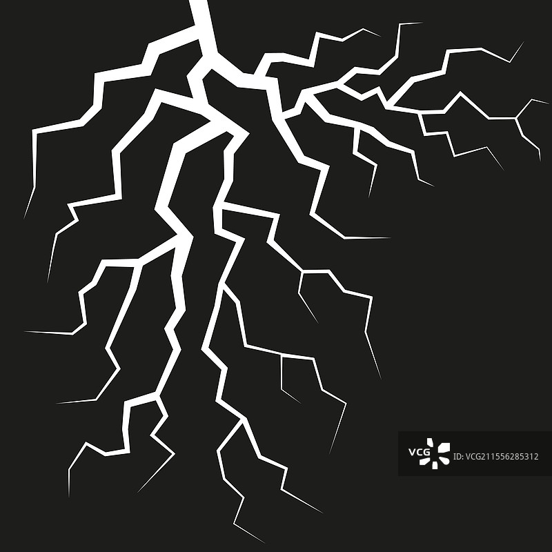 地面上的白色裂缝图片素材